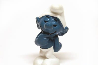  Shy Smurf Peyo Bully W.Germany 2.0082 Schtroumpfe Schlumpf Puffi