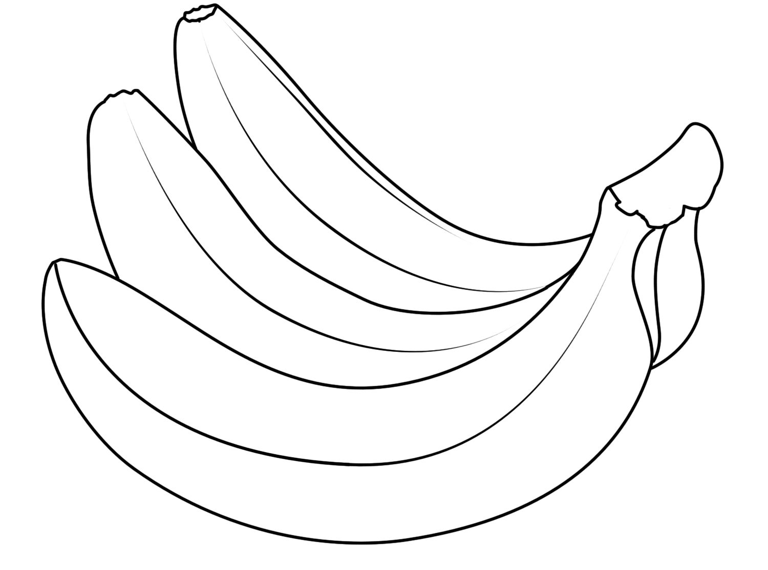 Coloring Banana Fruits