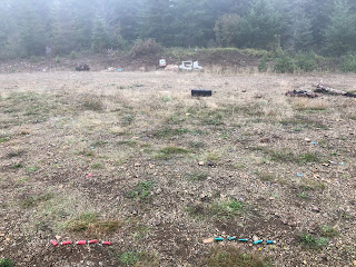 trash garbage left behind oregon mountains wilderness woods