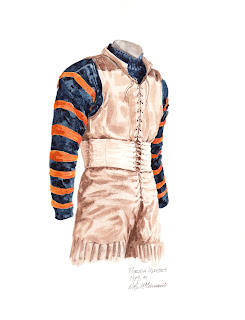 1913 University of Florida Gators football uniform original art for sale