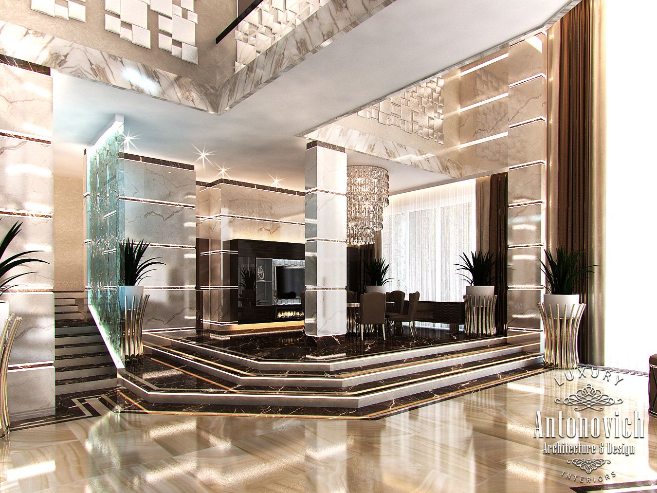 Interiors Of Houses On Palm Island Dubai Modern House ...