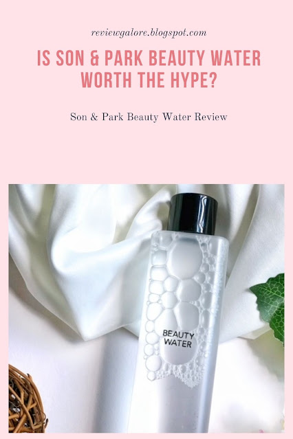 Son & Park Beauty Water Review For Pinterest