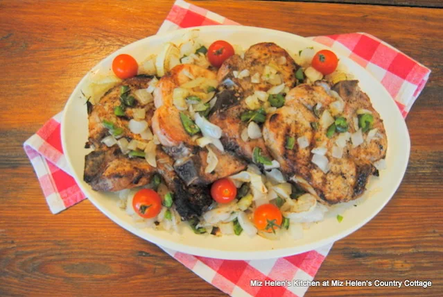 Grilled Jalapeno Pork Chops at Miz Helen's Country Cottage