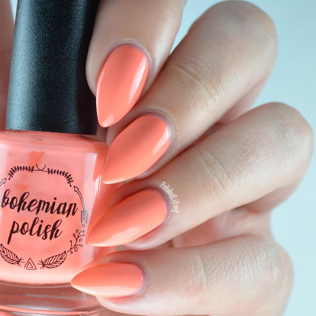 orange neon nail polish