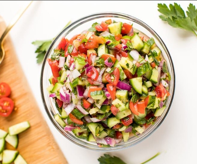 Israeli Salad #vegan #healthy