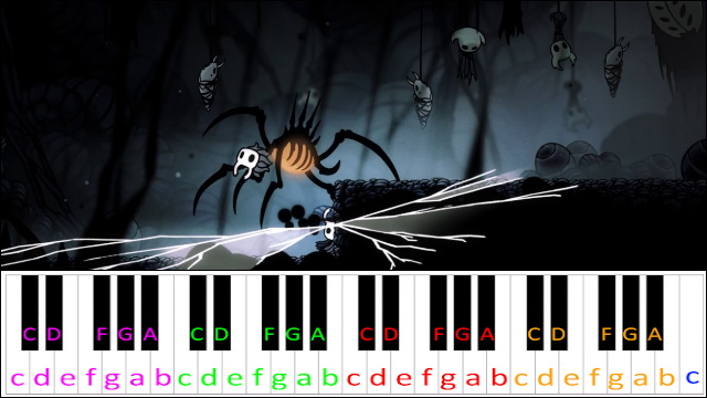 Nosk (Hollow Knight) Piano / Keyboard Easy Letter Notes for Beginners
