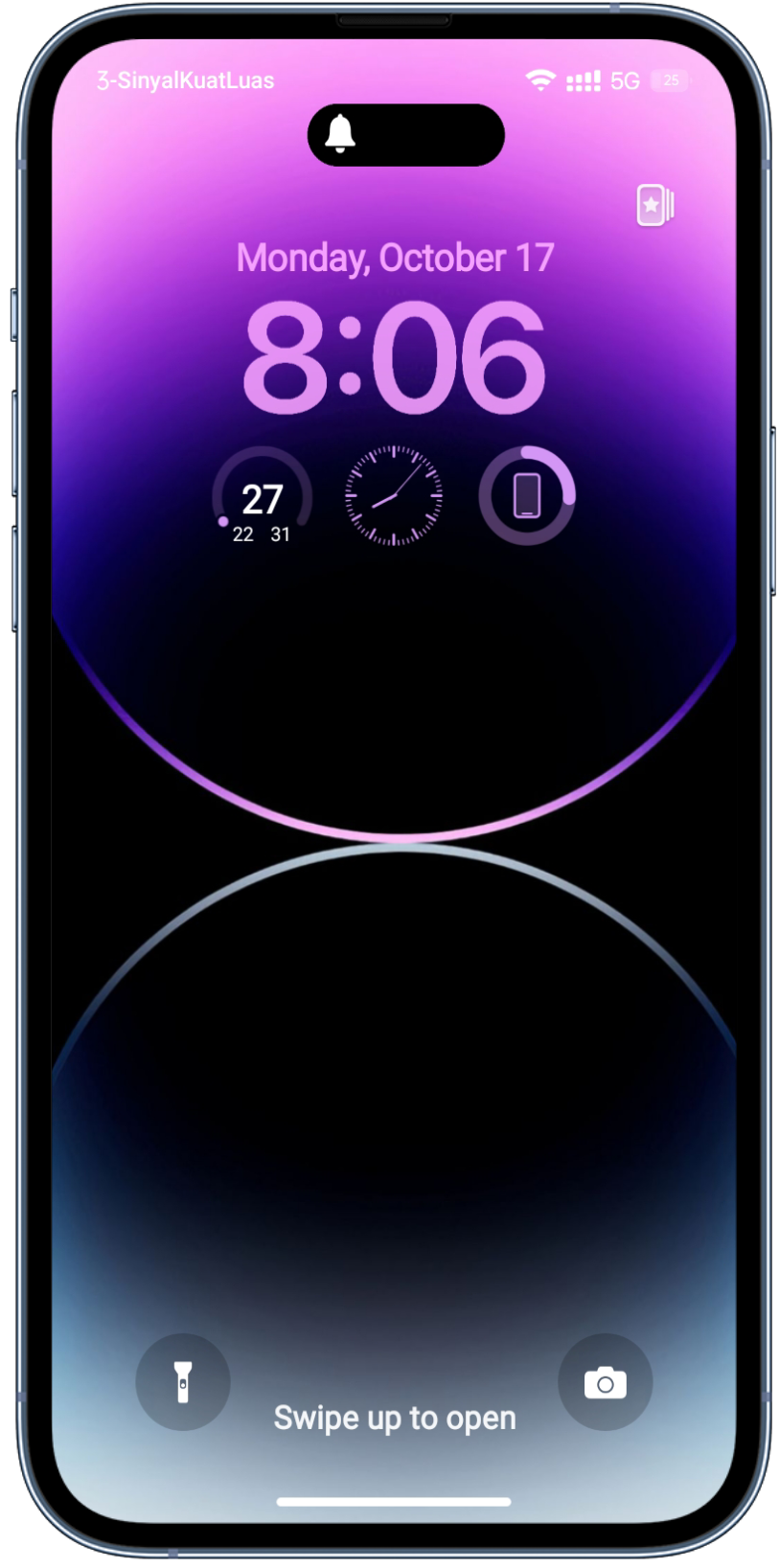 ios16-deep-purple-ui-lockscreen