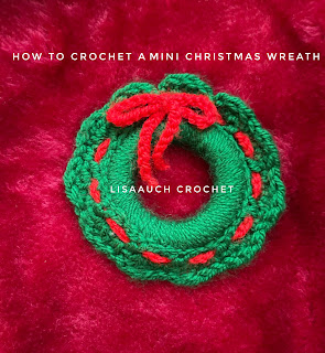 FREE Christmas Wreath Crochet Patterns - The Lavender Chair. Christmas Wreath Ornament free crochet pattern - Free Crochet Christmas Wreath Patterncrochet mini wreath around a wooden ring