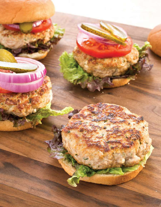 Turkey Burgers with Feta and Herbs