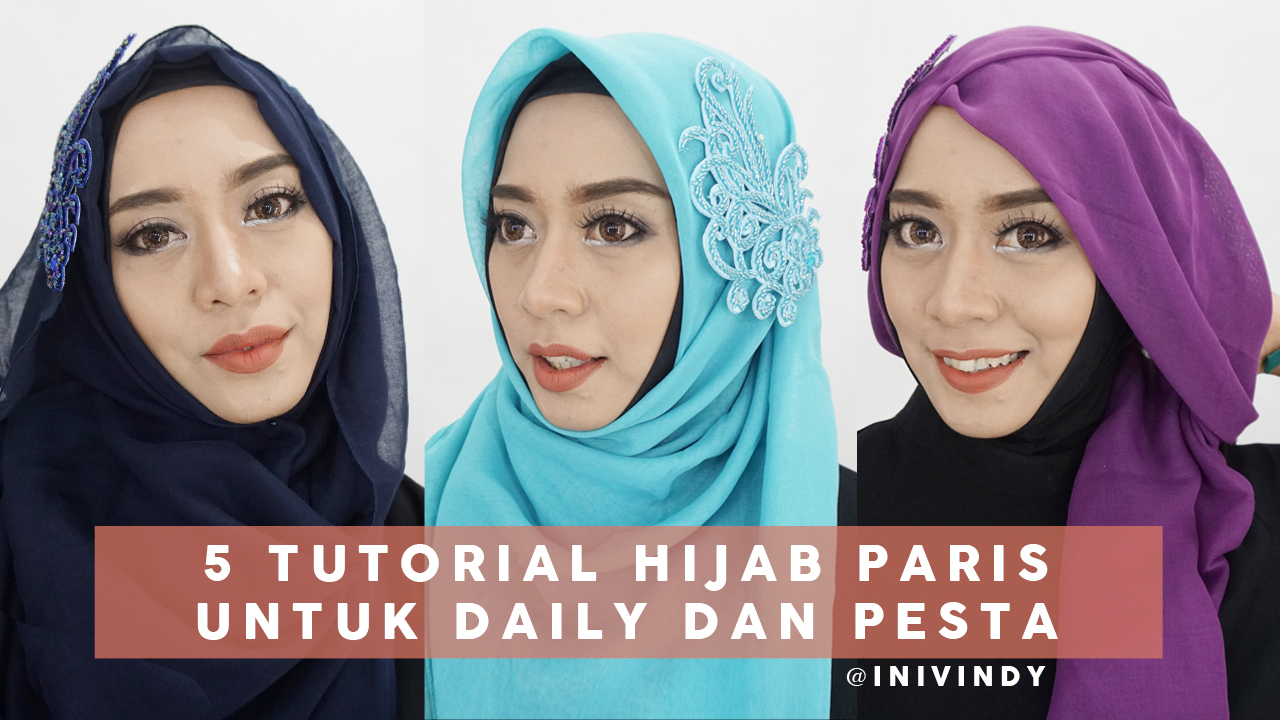 81 Gambar Menarik Tutorial Hijab Pesta Menutup Dada Gratis