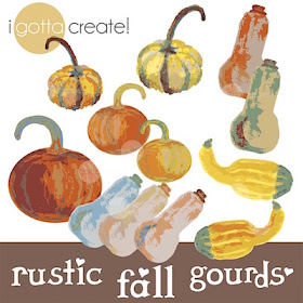 Pumpkin, Squash and Gourd digital clip art at I Gotta Create!