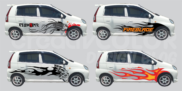 Design Stiker Kereta VIVA - CreativColor ~ Bicara Idea dan 