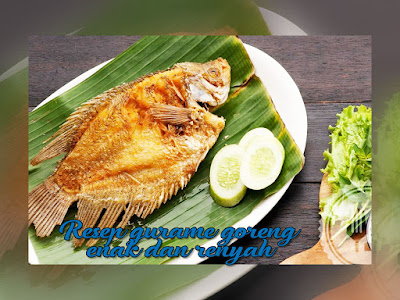 Resep gurame goreng enak dan renyah