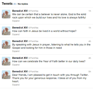 @Pontifex - First Five Tweets