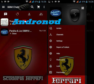 BBM Mod Tema Ferrari Versi 2.11.0.16 Apk Terbaru 