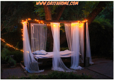 Canopied Swing Bed