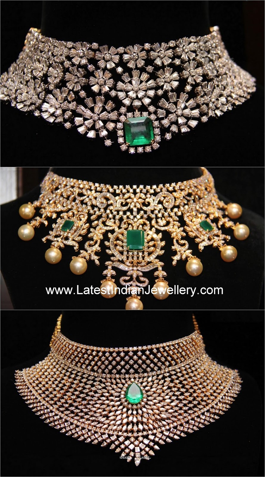 Heavy Diamond Choker Designs Latest Indian Jewellery Designs