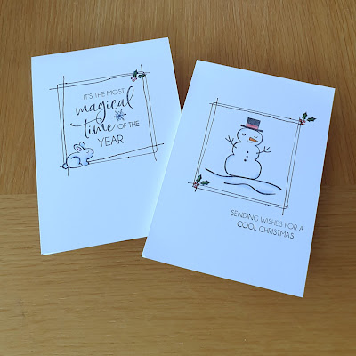 Snowman magic stampin up simple stamping easy Christmas card