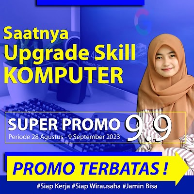 Super Promo 9.9 Kursus Komputer - Operator Komputer