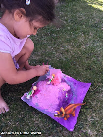 How to make a papier mache volcano with children