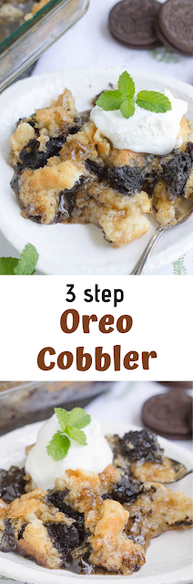 3 Step Oreo Cobbler