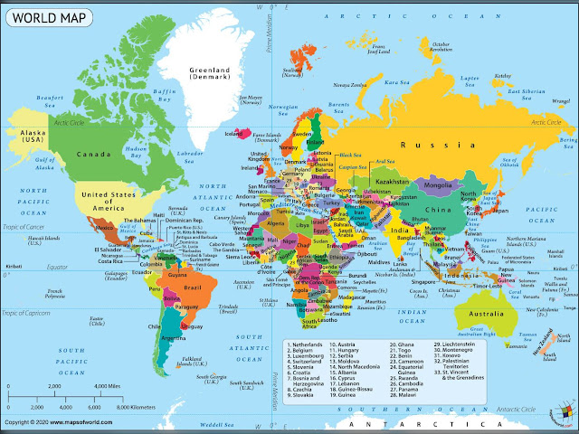 Map Of The World With Names