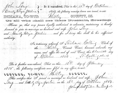 Indiana marriage index 1880