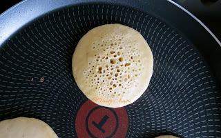 LES PANCAKES AUX BLANCS D'OEUFS cuisson