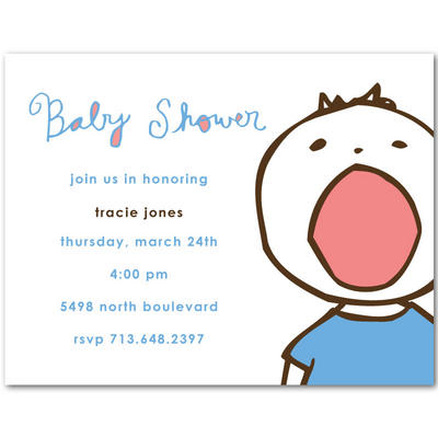 Baby Shower Favors on Polka Dot Blue Baby Boy Baby Shower Invitations