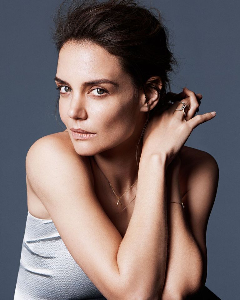 katie holmes models photo shoot more magazine