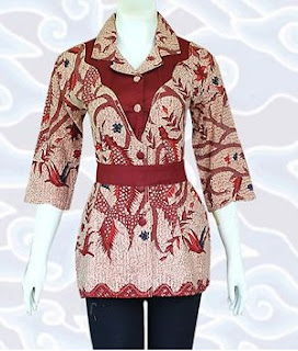 Model Baju Batik Kantor Wanita Terbaru