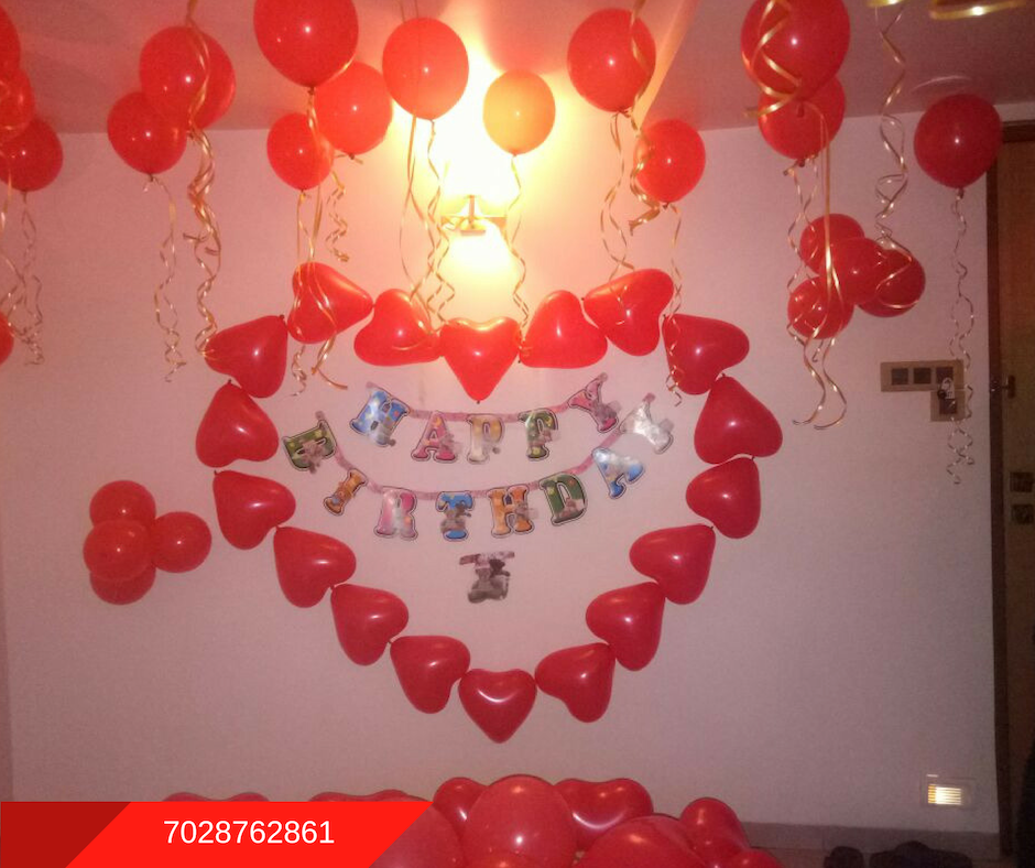 Romantic Room  Decoration  For Surprise Birthday Party in 