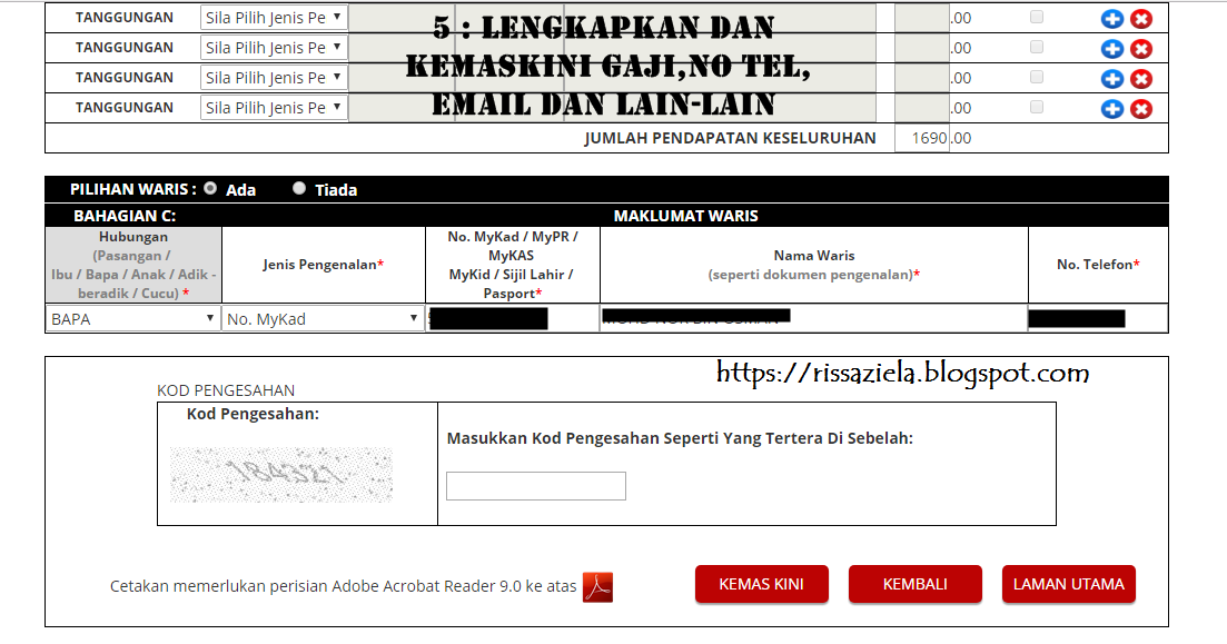 Borang Kemaskini Br1m 2018 Bantuan Rakyat 1malaysia Online ...