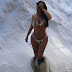 Photos: Kim Kardashian poses in fur bikini in the snow