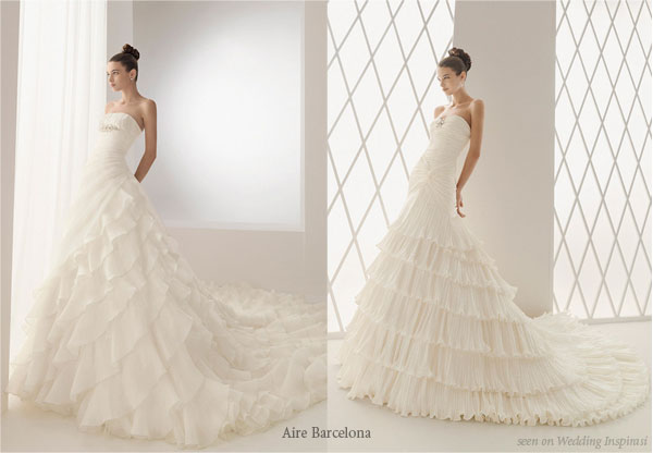 Ruffled Bridal Gown