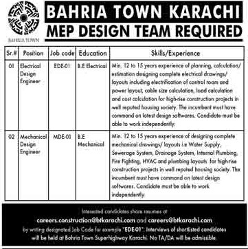 Bahria Town Jobs 2021 Apply Now