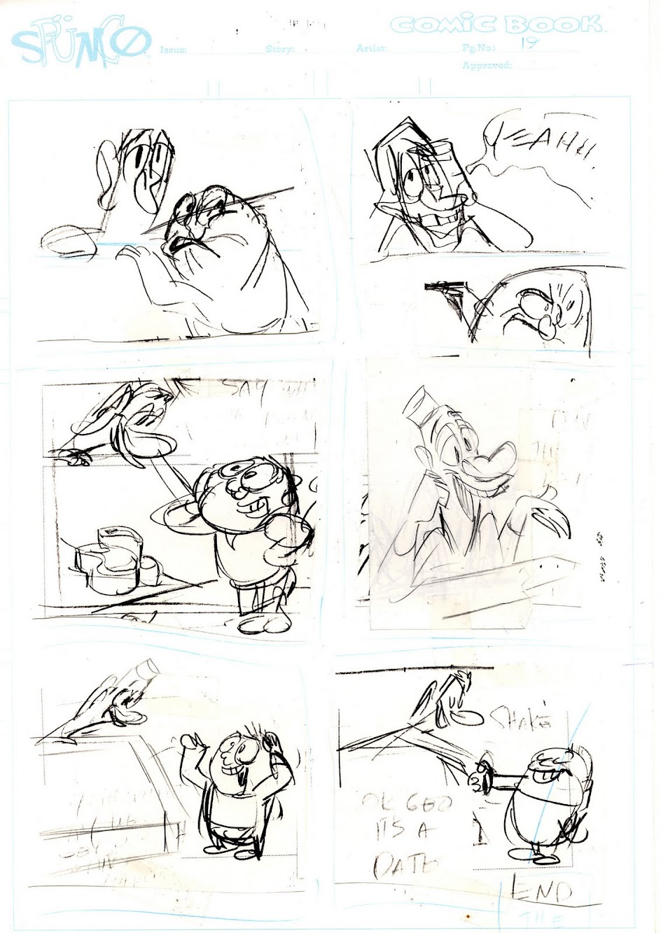 Spumco Comic Book Original Art