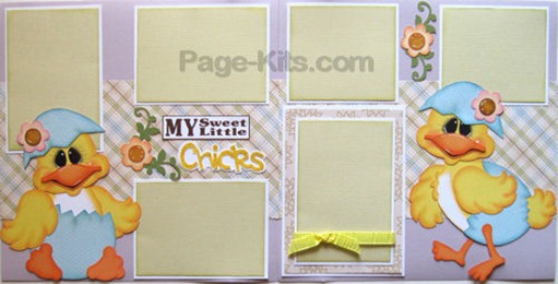 scrapbook page kit idea my little chicks pk 500