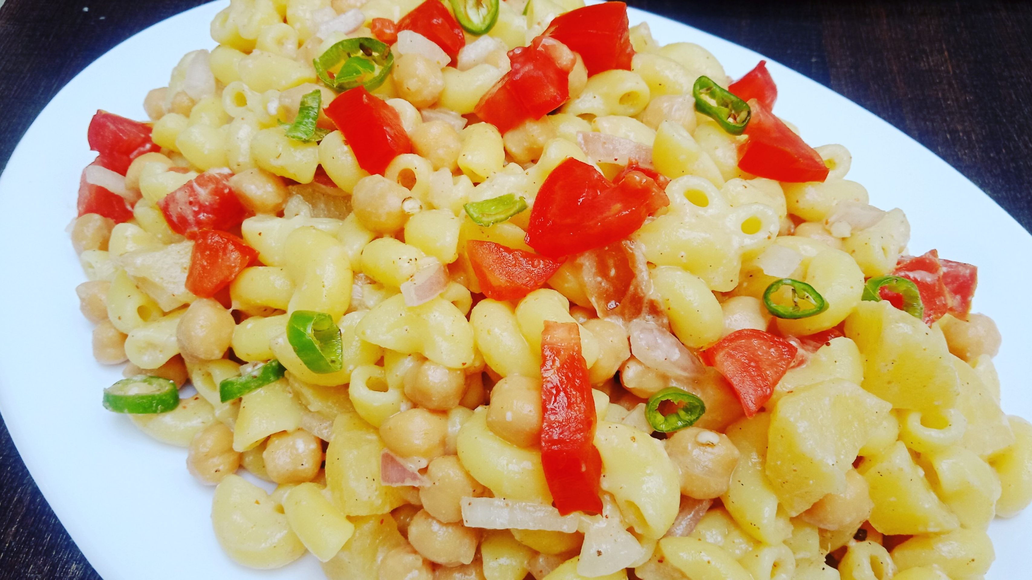 Macaroni chaat recipe