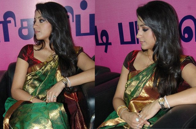 Trisha at Pothys Silk Saree Event