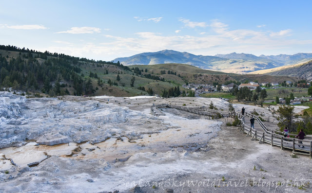 黃石國家公園, Mammoth Hot Springs, yellowstone national park, Upper Terraces 