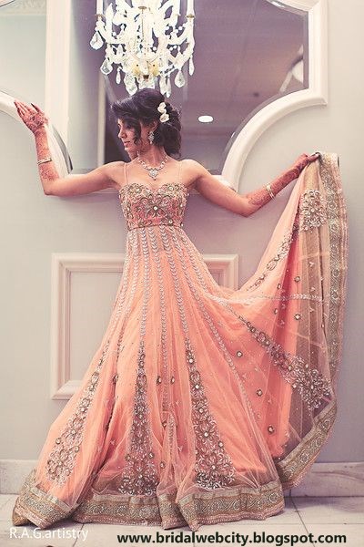 Latest Party Dresses 2015 For Bridal www.hrede.blogspot.com