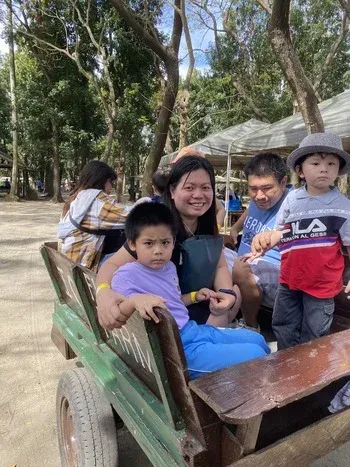 Carabao-pulled cart at The Fun Farm at Sta. Elena