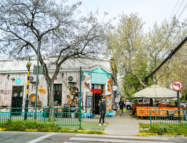 Café no Barrio Itália, Santiago do Chile