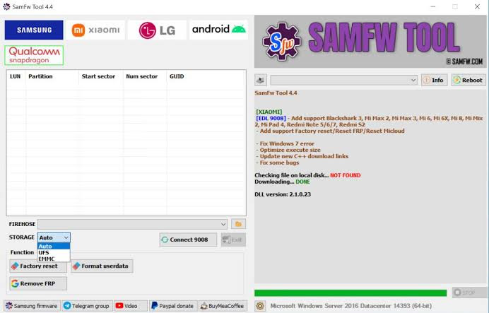 Download SamFw Tool 4.4 - Added New Models - Bugs Fix