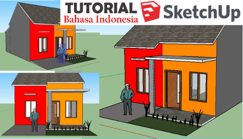 Tutorial Sketchup Membuat Rumah Sederhana 