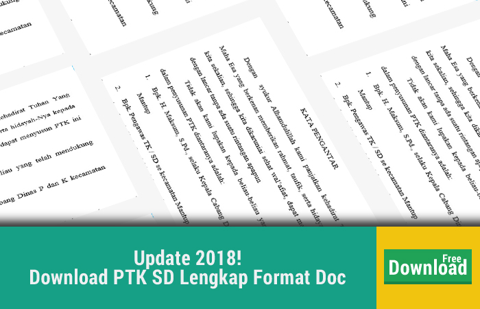 Download PTK SD Lengkap Kelas 1-6 Format DOC dan PDF
