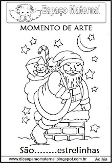 Desenho do Papai Noel colorir