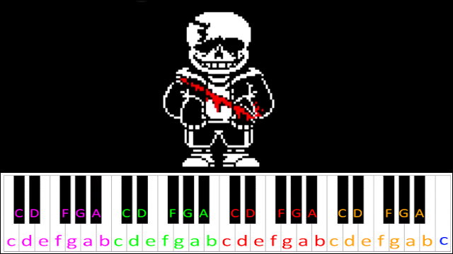 An Enigmatic Encounter (Undertale: Last Breath) Piano / Keyboard Easy Letter Notes for Beginners