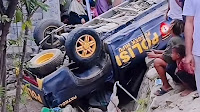 Oknum Polisi Pelaku Tabrakan di Kec. Hu,u Belum Diperiksa Intensif Karena Belum Sehat